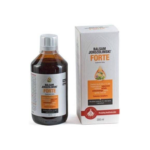 Balsam Jerozolimski Forte, Produkty Bonifraterskie, płyn, 200 ml - zdjęcie produktu