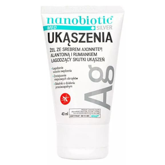 Nanobiotic Med Silver, żel na ukąszenia, 40 ml Nanobiotic Med Silver, żel na ukąszenia, 40 ml - zdjęcie produktu