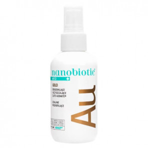 Nanobiotic Med Gold, regeneracja i łagodzenie skóry podrażnionej, spray, 150 ml - zdjęcie produktu