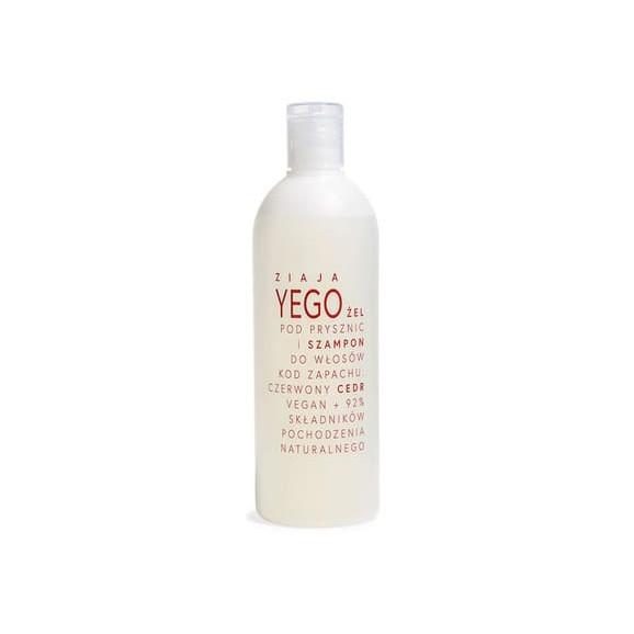 Ziaja Yego, żel pod prysznic i szampon do włosów, czerwony cedr, 400 ml - zdjęcie produktu