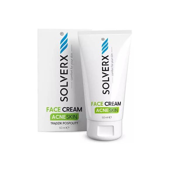 Solverx Acne Skin, krem do twarzy, skóra trądzikowa, 50 ml - zdjęcie produktu