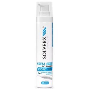 Solverx Atopic Skin, krem do twarzy SPF 50+, skóra atopowa, 50 ml - zdjęcie produktu