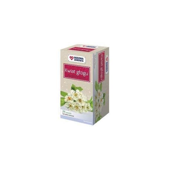 Rodzina Zdrowia Kwiat Głogu, herbatka ziołowa, saszetki, 24 szt. - zdjęcie produktu