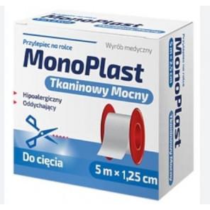 MonoPlast, przylepiec tkaninowy mocny, 5 m x 1,25 cm, 1 szt. - zdjęcie produktu