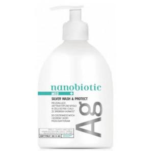 Nanobiotic Med Silver Wash & Protect, mydło do rąk i ciała, 500 ml - zdjęcie produktu