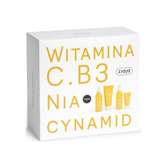 Ziaja Witamina C.B3 Niacynamid, krem, balsam, tonik, żel oczyszczający, zestaw, 1 szt. - zdjęcie produktu