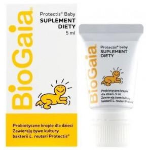 BioGaia Protectis Baby, tubka, krople, 5 ml - zdjęcie produktu