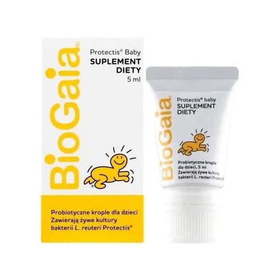 BioGaia Protectis Baby, tubka, krople, 5 ml - zdjęcie produktu