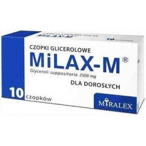 Milax-M, czopki glicerolowe dla dorosłych, 10 szt. - zdjęcie produktu