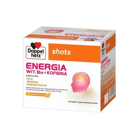 Doppelherz shots Energia, ampułki, 20 szt. - zdjęcie produktu