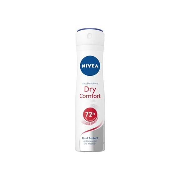 Nivea Dry Comfort, dezodorant w sprayu dla kobiet, 150 ml - zdjęcie produktu