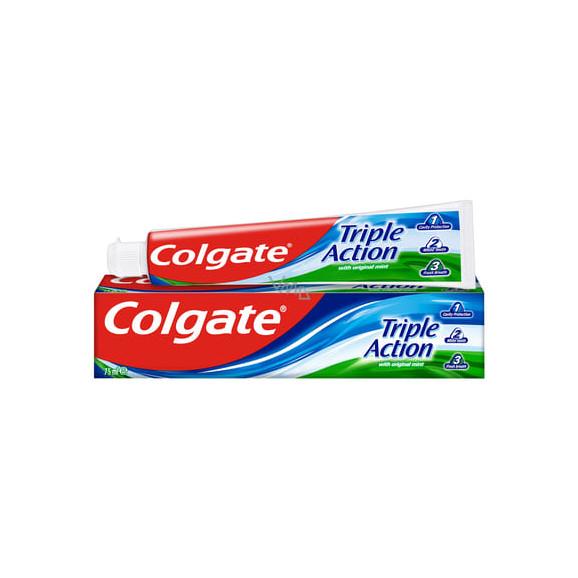 Colgate Triple Action Original Mint, pasta do zębów, 75 ml Colgate Triple Action Original Mint, pasta do zębów, 75 ml - zdjęcie produktu