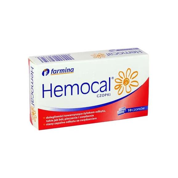 Hemocal, czopki, 10 szt. - zdjęcie produktu