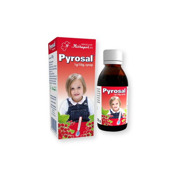 Pyrosal, 1 g/10 g, syrop, 125 g - zdjęcie produktu