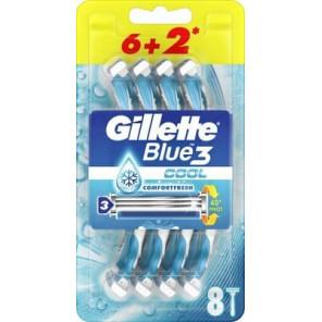 Maszynka jednorazowa Gillette Blue 3, 8 szt., 1 opakowanie - zdjęcie produktu