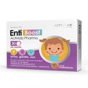 Activlab Entiboost, smak truskawkowy, tabletki do ssania, 30 szt. - zdjęcie produktu