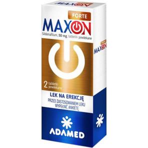 Maxon Forte, 50 mg, tabletki powlekane, 2 sztuki., KRÓTKA DATA - [29.02.2024] - zdjęcie produktu