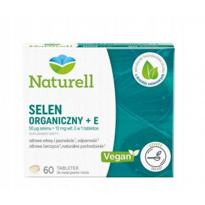 Naturell Selen Organiczny + E, tabletki do ssania, 60 szt. - zdjęcie produktu