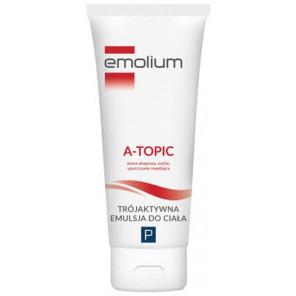Emolium A-Topic, trójaktywna emulsja do ciała do skóry atopowej, suchej i uporczywie swędzącej, od 1 miesiąca życia, 200 - zdjęcie produktu