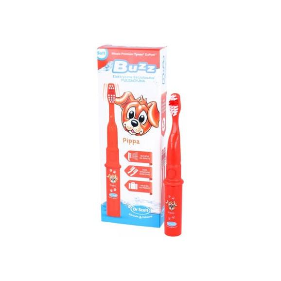 Dr Scott Buzz, pulsacyjna szczoteczka do zębów dla dzieci, miękka, mix kolorów, 1 szt. - zdjęcie produktu