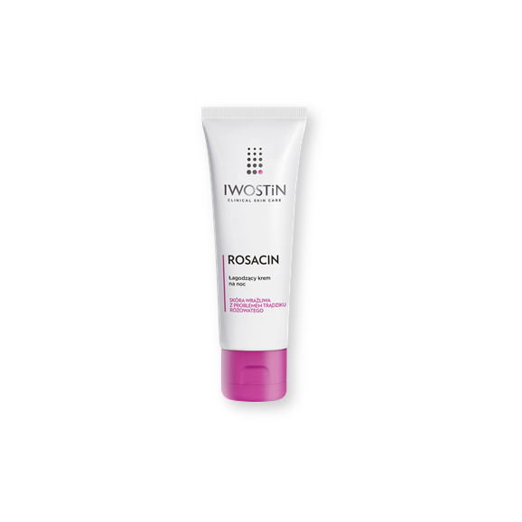 Iwostin Rosacin, krem na noc zmniejszający rumień w trądziku różowatym, 40 ml - zdjęcie produktu