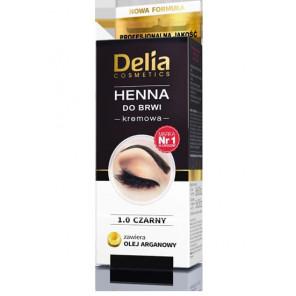 Henna w kremie do brwi i rzęs Delia, czarna, 1 szt., KRÓTKA DATA - [29.02.2024] - zdjęcie produktu
