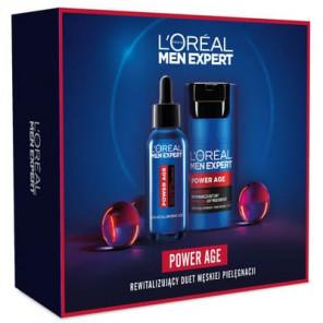 L'Oreal Paris Men Expert Power Age, rewitalizujący krem nawilżający 24H, 50 ml + wielozadaniowe serum, 30 ml, zestaw, 1 szt. - zdjęcie produktu