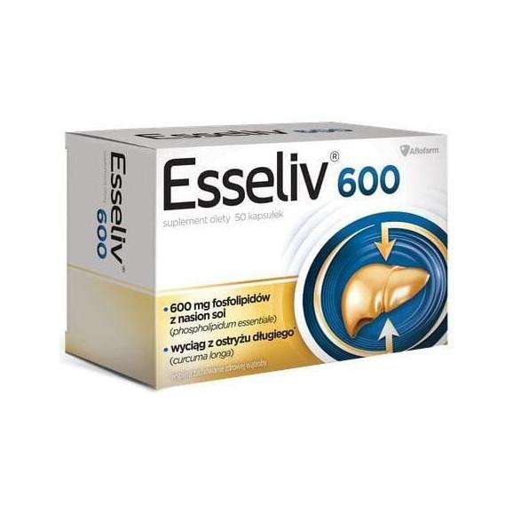 Esseliv 600, kapsułki, 50 szt. - zdjęcie produktu