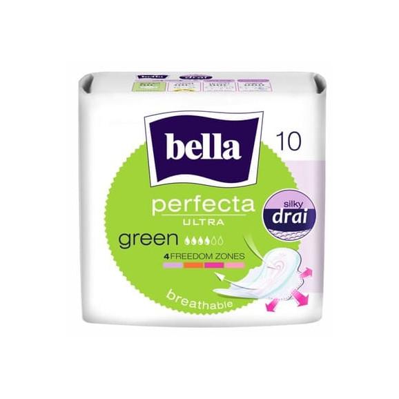 Bella Perfecta Ultra Green Silky Drei, podpaski ze skrzydełkami, 10 szt. - zdjęcie produktu