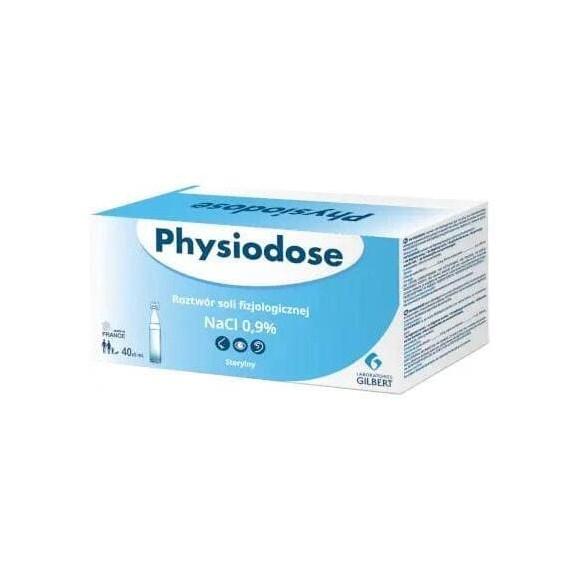 Gilbert Physiodose NaCl 0,9 %, roztwór soli fizjologicznej, 5 ml, ampułki, 40 szt. Gilbert Physiodose NaCl 0,9 %, roztwór soli fizjologicznej, 5 ml, ampułki, 40 szt. - zdjęcie produktu