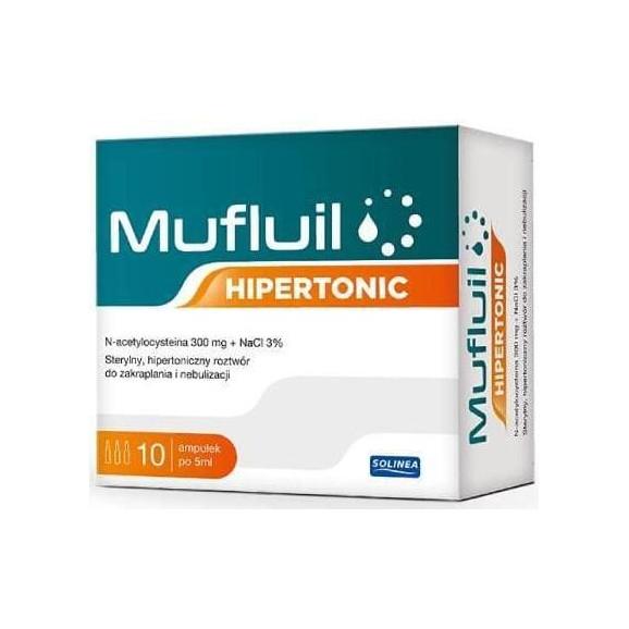Mufluil Forte, sterylny roztwór do nebulizacji, 5 ml, ampułki 10 szt. Mufluil Forte, sterylny roztwór do nebulizacji, 5 ml, ampułki 10 szt. - zdjęcie produktu