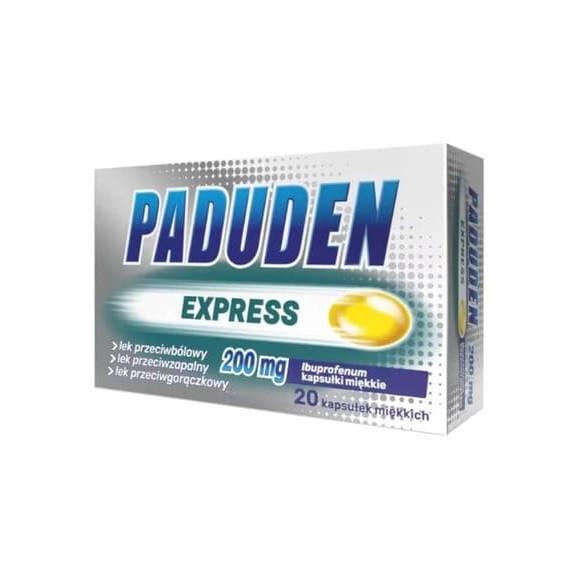 Paduden Express 200 mg, kapsułki, 20 szt. - zdjęcie produktu