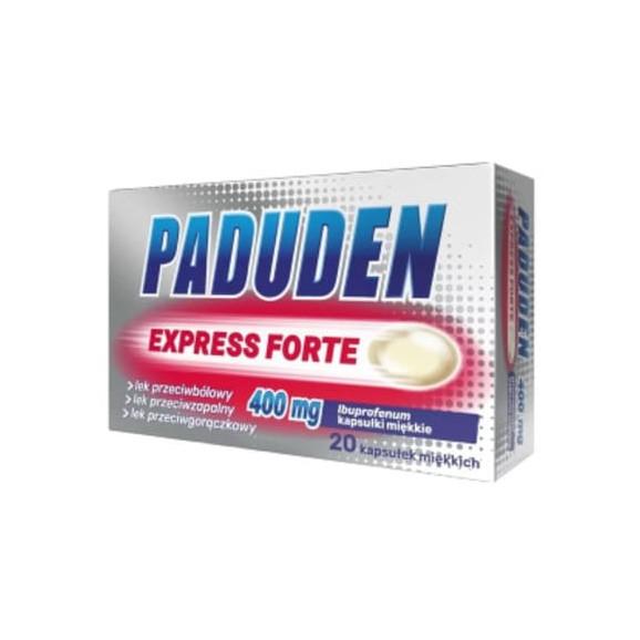 Paduden Express Forte 400 mg, kapsułki, 20 szt. - zdjęcie produktu