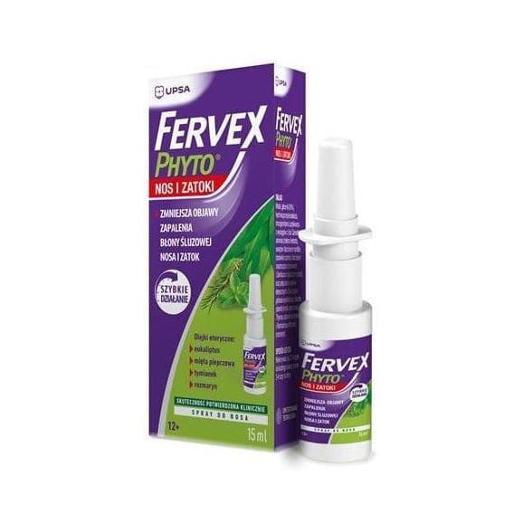 Fervex Phyto, nos i zatoki, spray, 15 ml - zdjęcie produktu
