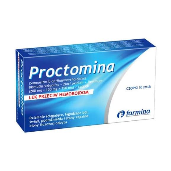 Proctomina, czopki, 10 szt. - zdjęcie produktu