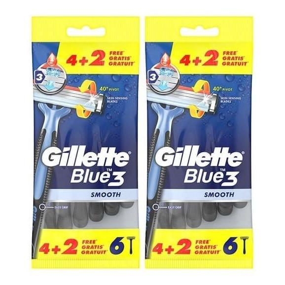 Gillette Blue 3 smooth, maszynki do golenia, 12 szt. - zdjęcie produktu