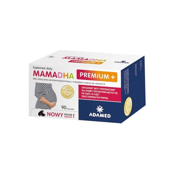 MamaDHA Premium+, kapsułki, 90 szt. - zdjęcie produktu