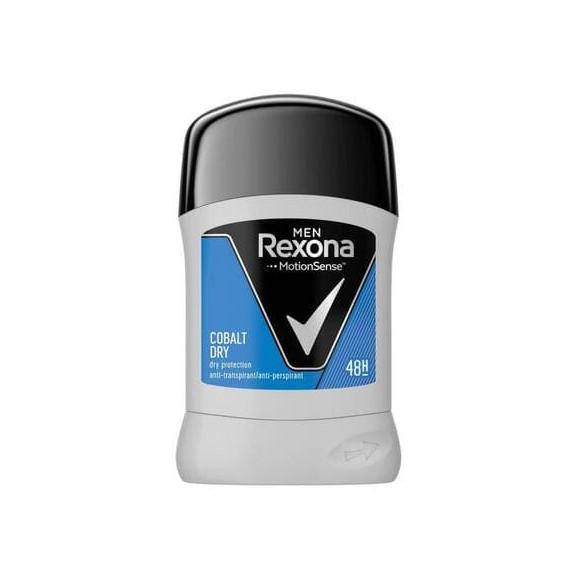 Rexona Men Cobalt Dry, antyperspirant w sztyfcie dla mężczyzn, 50 ml - zdjęcie produktu