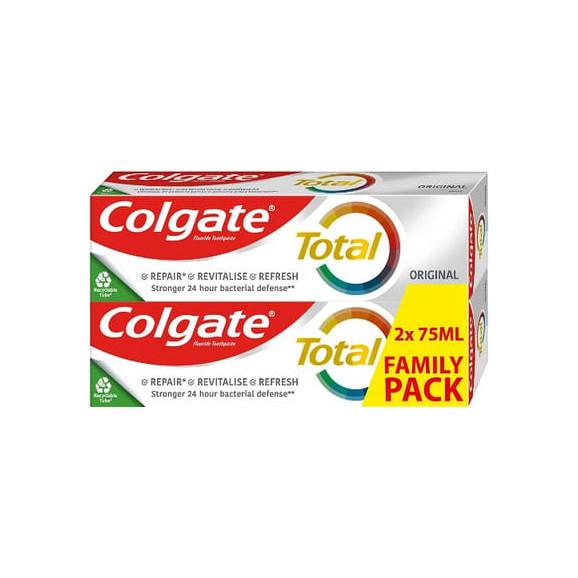 Colgate Total Original, pasta do zębów, 2 x 75 ml - zdjęcie produktu