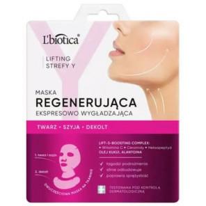 L'Biotica Lifting Strefy Y, regenerująca maska do twarzy, ekspresowo wygładzająca, 1 szt. - zdjęcie produktu