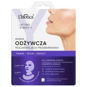 L'Biotica Lifting Strefy Y, odżywcza maska do twarzy, rozjaśniająca przebarwienia, 1 szt. - zdjęcie produktu