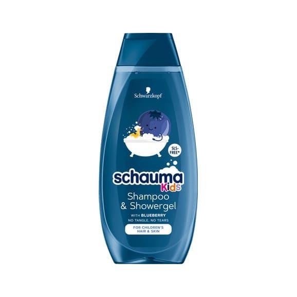 Schauma Kids Blueberry, szampon i żel pod prysznic 2w1, 400 ml - zdjęcie produktu