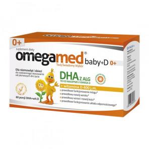 Omegamed Baby+D 0+, kapsułki twist-off, 60 szt., KRÓTKA DATA - [26.04.2024] - zdjęcie produktu