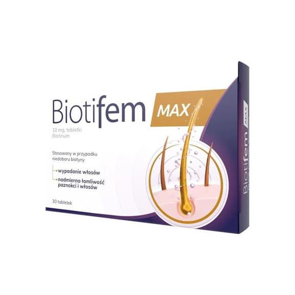 Biotifem Max 10 mg, tabletki, 30 szt. - zdjęcie produktu