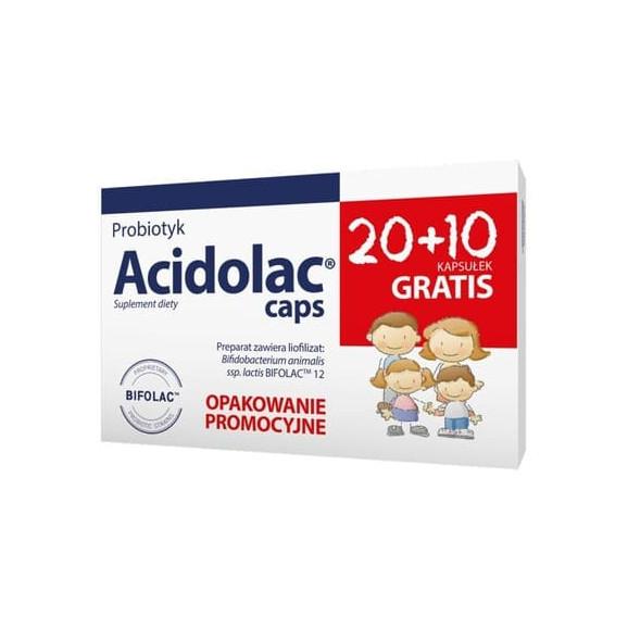 Acidolac caps, kapsułki, 30 szt. - zdjęcie produktu