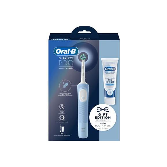 Oral-B Vitality Pro, szczoteczka elektryczna do zębów + pasta do zębów, 1 szt. - zdjęcie produktu