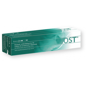 OST, roztwór wiskoelastyczny, 20 mg / 2 ml, 1 ampułko - strzykawka - zdjęcie produktu