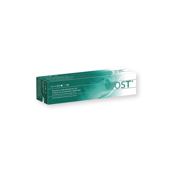 OST, roztwór wiskoelastyczny, 20 mg / 2 ml, 1 ampułko - strzykawka - zdjęcie produktu