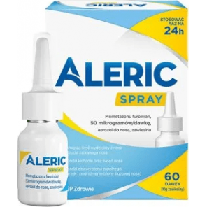 Aleric Spray 50 µg/ dawkę, aerozol do nosa, zawiesina, 60 dawek, KRÓTKA DATA - [30.04.2024] - zdjęcie produktu