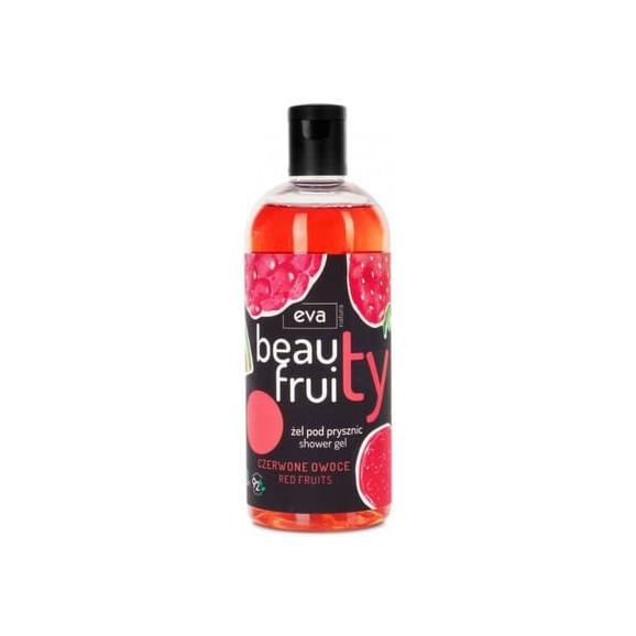 Eva Natura Beauty Fruity, żel pod prysznic, czerwone owoce, 400 ml - zdjęcie produktu